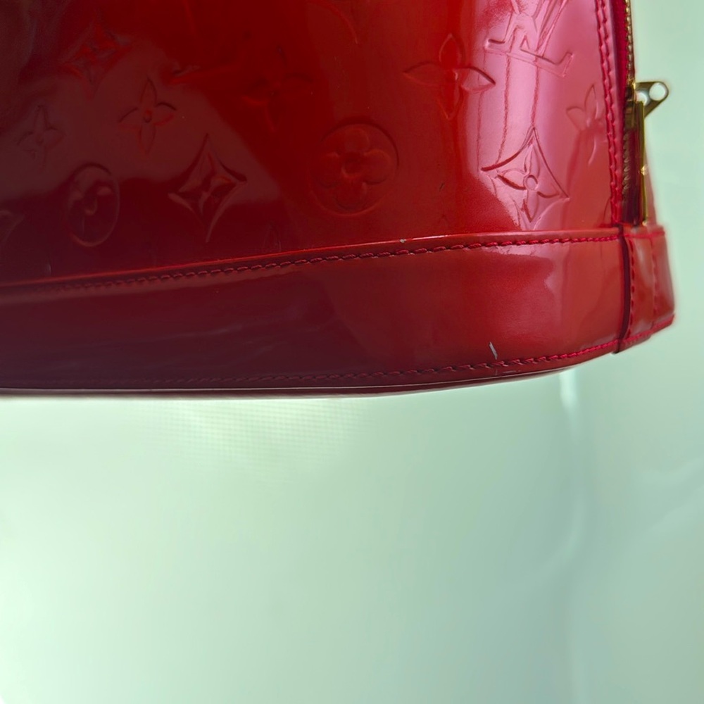 Louis Vuitton Alma pm monogram vernis orange red - Picture 9 of 10